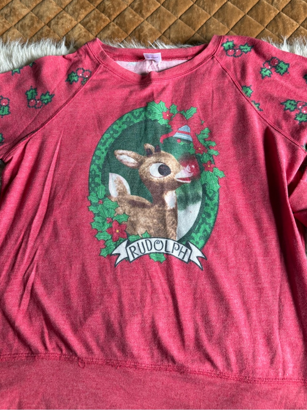Rudolph women's Red Graphic Sweatshirt